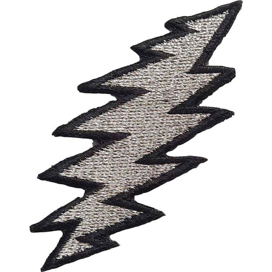 Grateful Dead Patches - Iron On - Lightning Silver