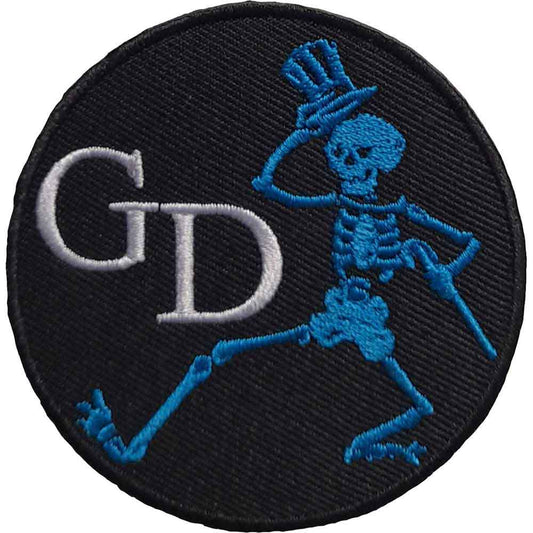 Grateful Dead Patches - Iron On - Skeleton Circle