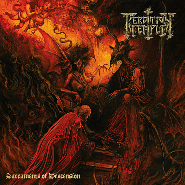 Perdition Temple LP - Sacraments Of Descension (Neon Orange With Blacl/Brown Splatter) | Buy Now For 41.99