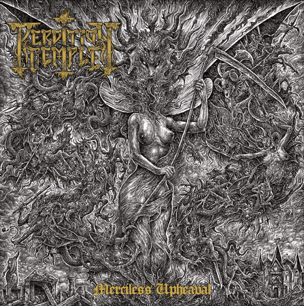 Perdition Temple LP - Merciless Upheaval (Milky Clear Vinyl W/ Black Splatter) | Buy Now For 50.99
