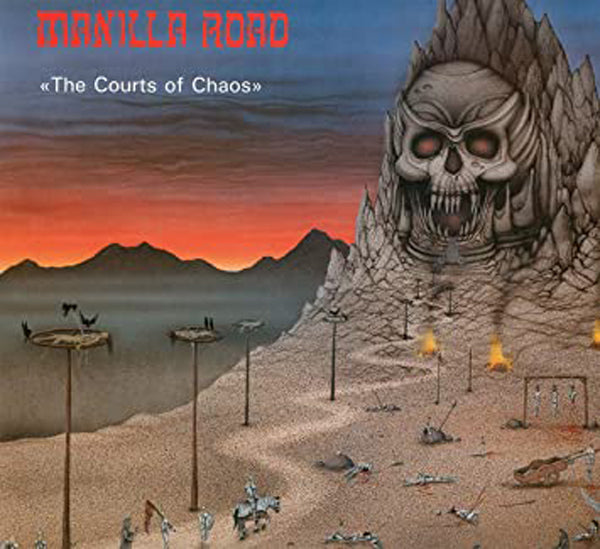 Manilla Road LP - The Courts Of Chaos (Blue White / Red Splatter Vinyl) | Buy Now For 64.99