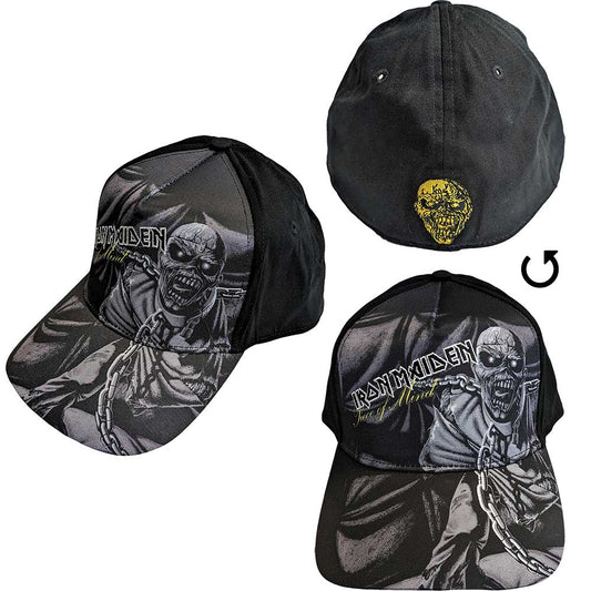 Iron Maiden Baseball Caps - Piece Of Mind Greyscale
