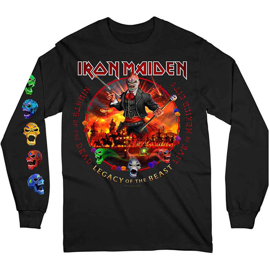 Iron Maiden Long Sleeve T Shirt - Nights Of The Dead