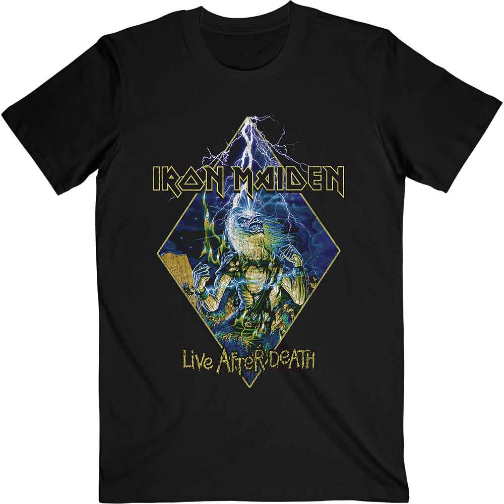 Iron Maiden T Shirt - Live After Death Diamond