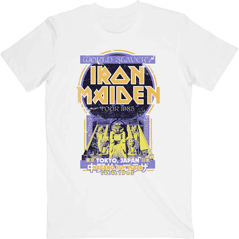 Iron Maiden T Shirt - Powerslave Japan Flyer