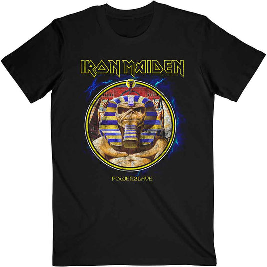 Iron Maiden T Shirt - Powerslave Mummy Circle