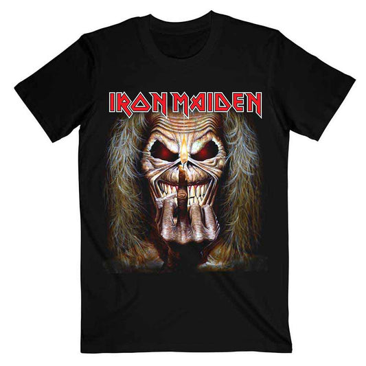 Iron Maiden T Shirt - Eddie Candle Finger