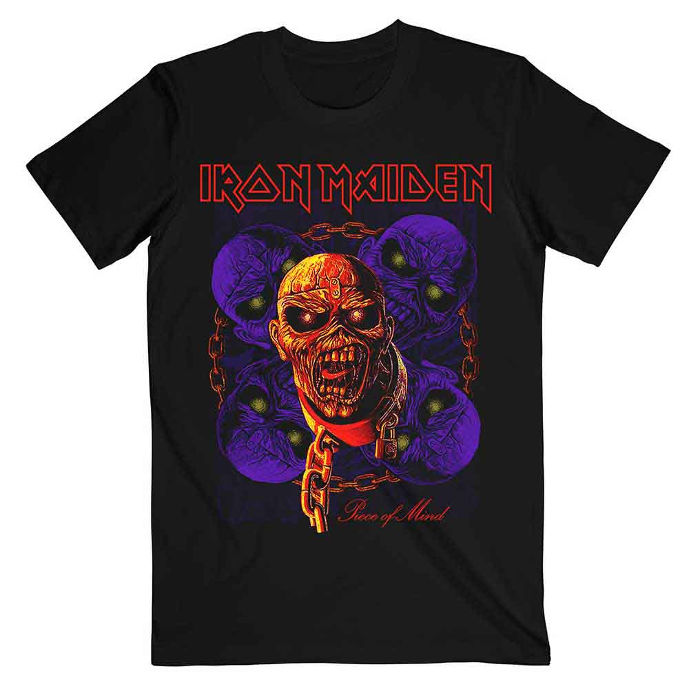 Iron Maiden T Shirt - POM Multi Head Eddie