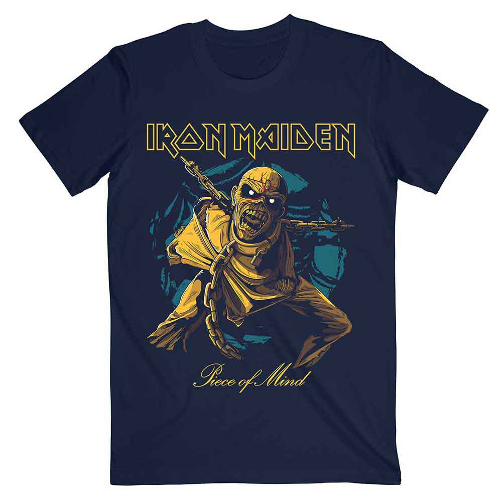 Iron Maiden T Shirt - POM Gold Eddie