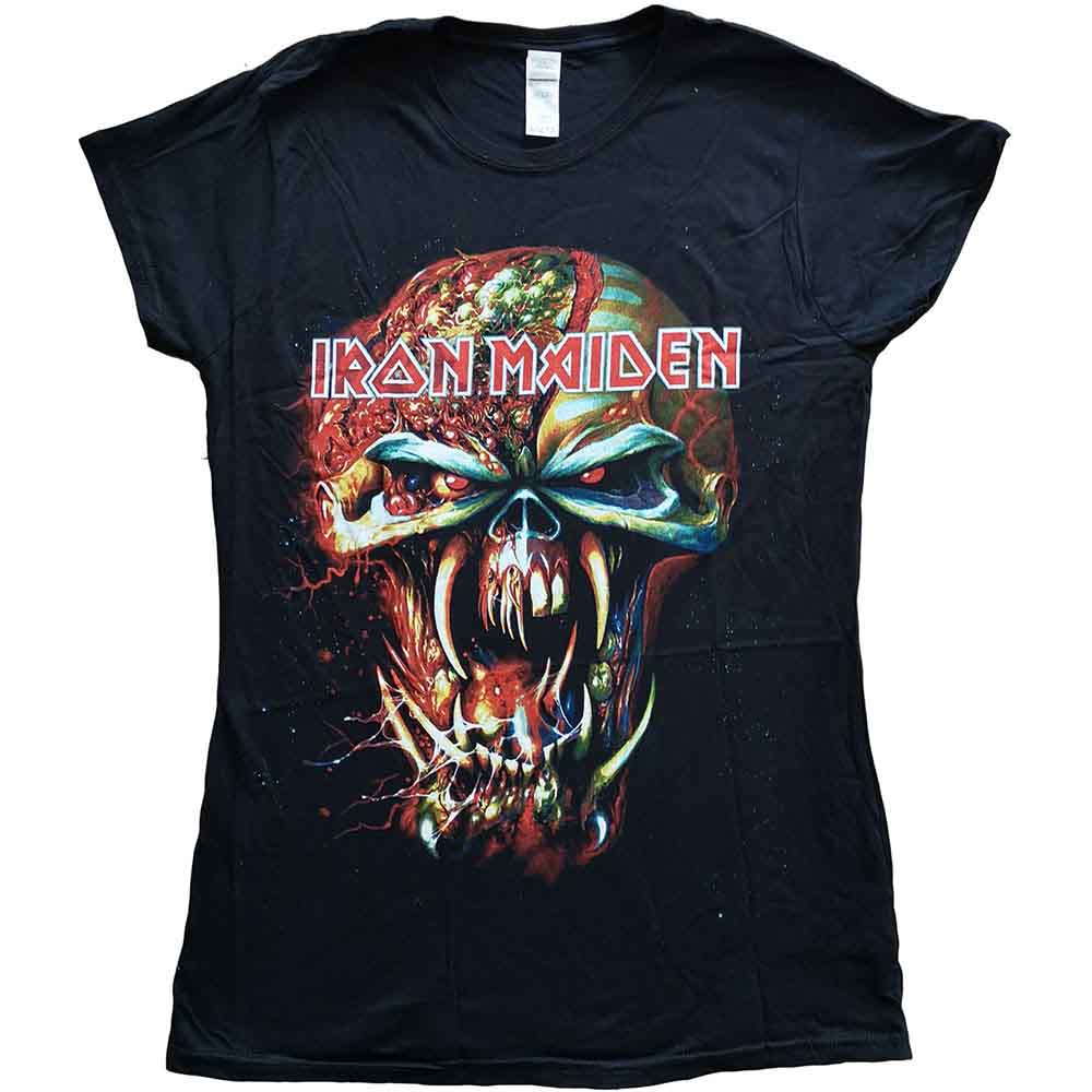 Iron Maiden Woman's T Shirt - Final Frontier Eddie Skinny