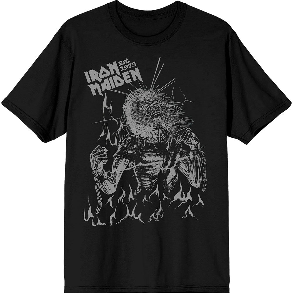 Iron Maiden T Shirt - Est. 1975 Life After Death Flames | Buy Now For 24.99