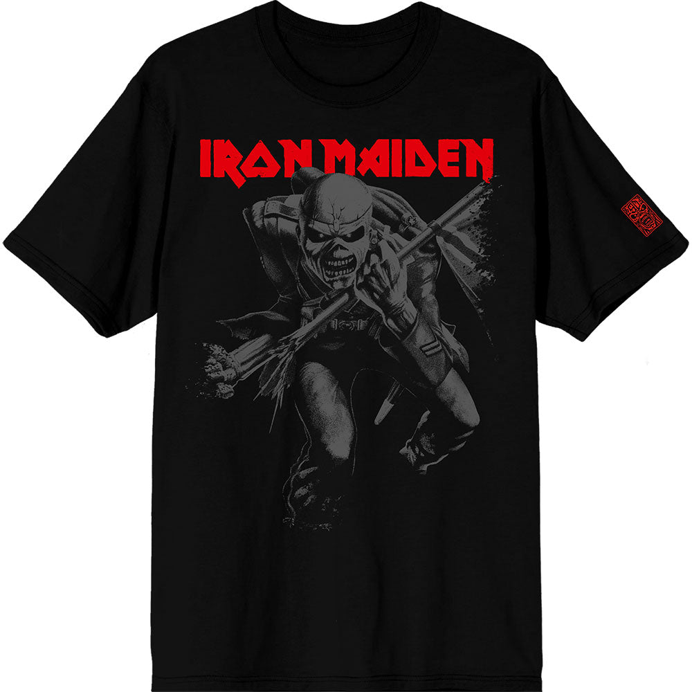 Iron Maiden T Shirt - 50 Trooper Crop Grey | Buy Now For 24.99