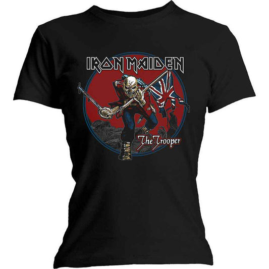 Iron Maiden Woman's T Shirt - Trooper Red Sky