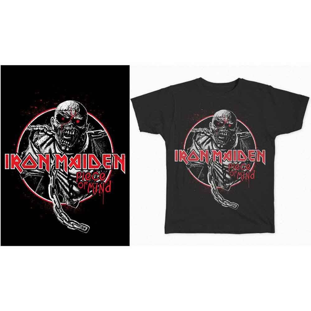 Iron Maiden T Shirt - Piece Of Mind Circle