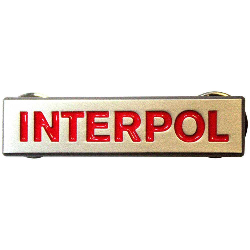 Interpol Pin - Badge - Text Logo