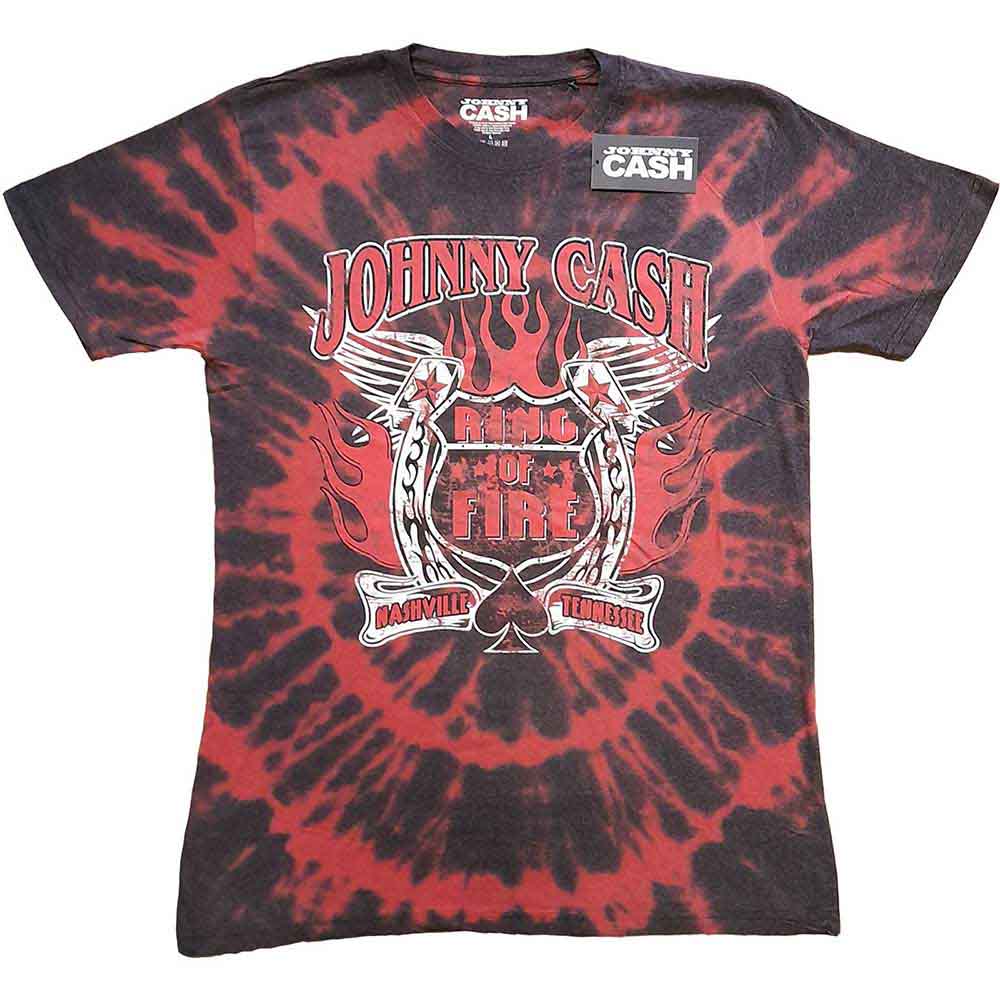 Johnny Cash T Shirt - Ring Of Fire