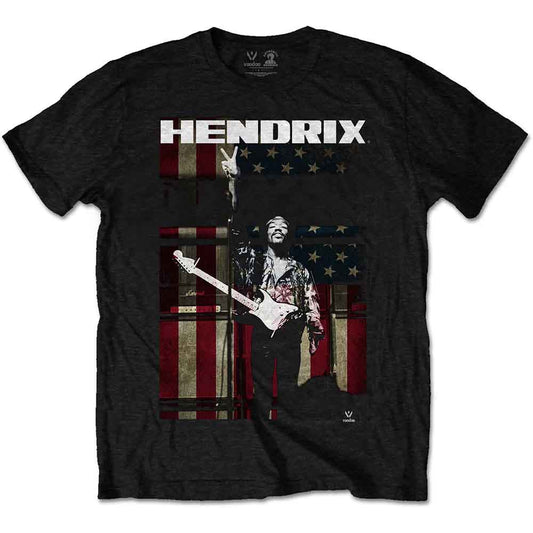 Jimi Hendrix T Shirt - Peace Flag