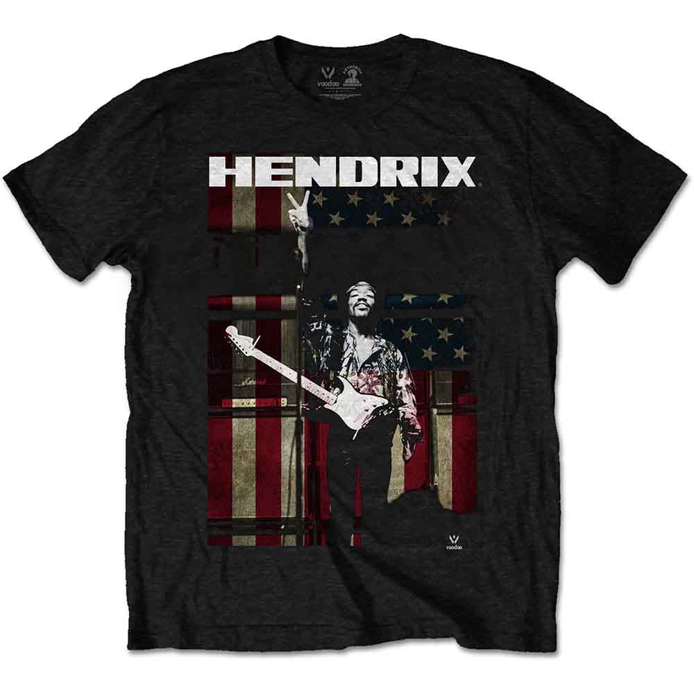 Jimi Hendrix T Shirt - Peace Flag