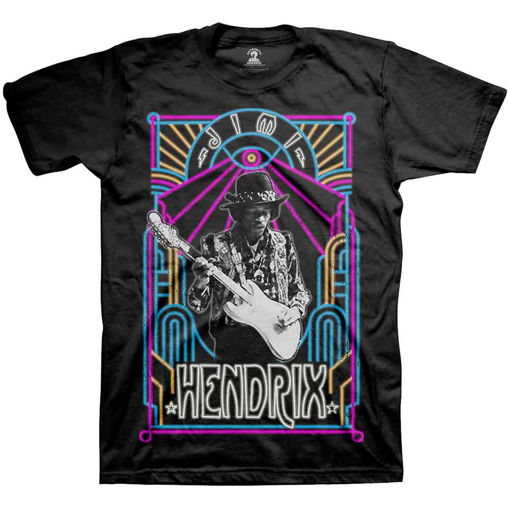 Jimi Hendrix T Shirt - Electric Ladyland Neon
