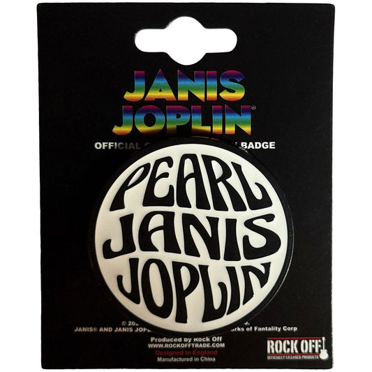 Janis Joplin Pin Badge - Yesterday/The Night Before | Buy Now For 9.99