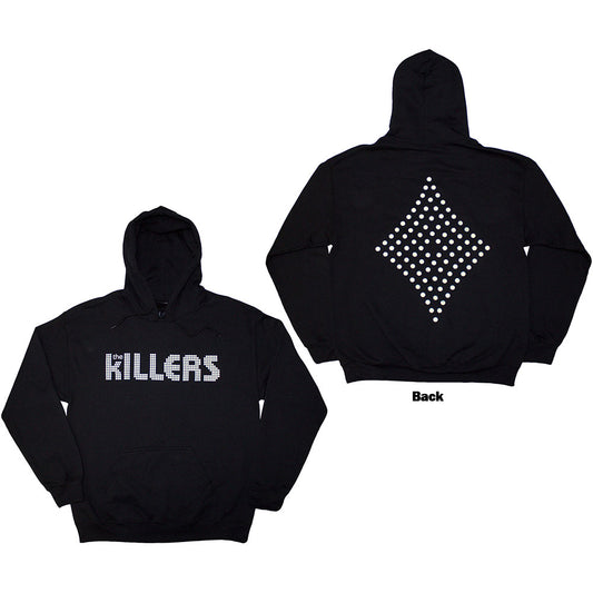 The Killers Pullover Hoodie - Tour '24 Dots Logo Diamond Back | Buy Now For 39.99