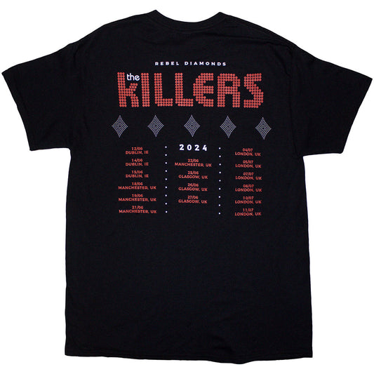 The Killers T Shirt - Tour '24 Rebel Diamonds