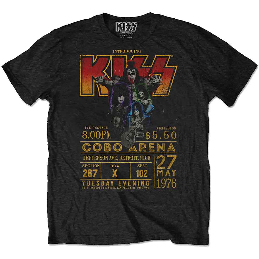 Kiss T Shirt - Cobo Arena '76