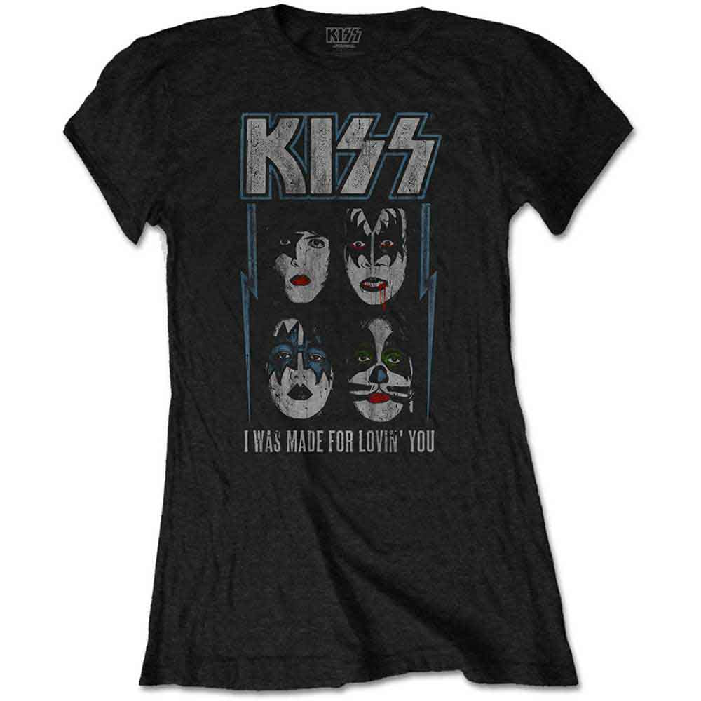 Kiss Women's T Shirt - Made For Lovin' You