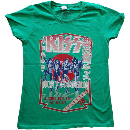 KISS Women's T Shirt - Destroyer Tour '78 | Buy Now For 24.99