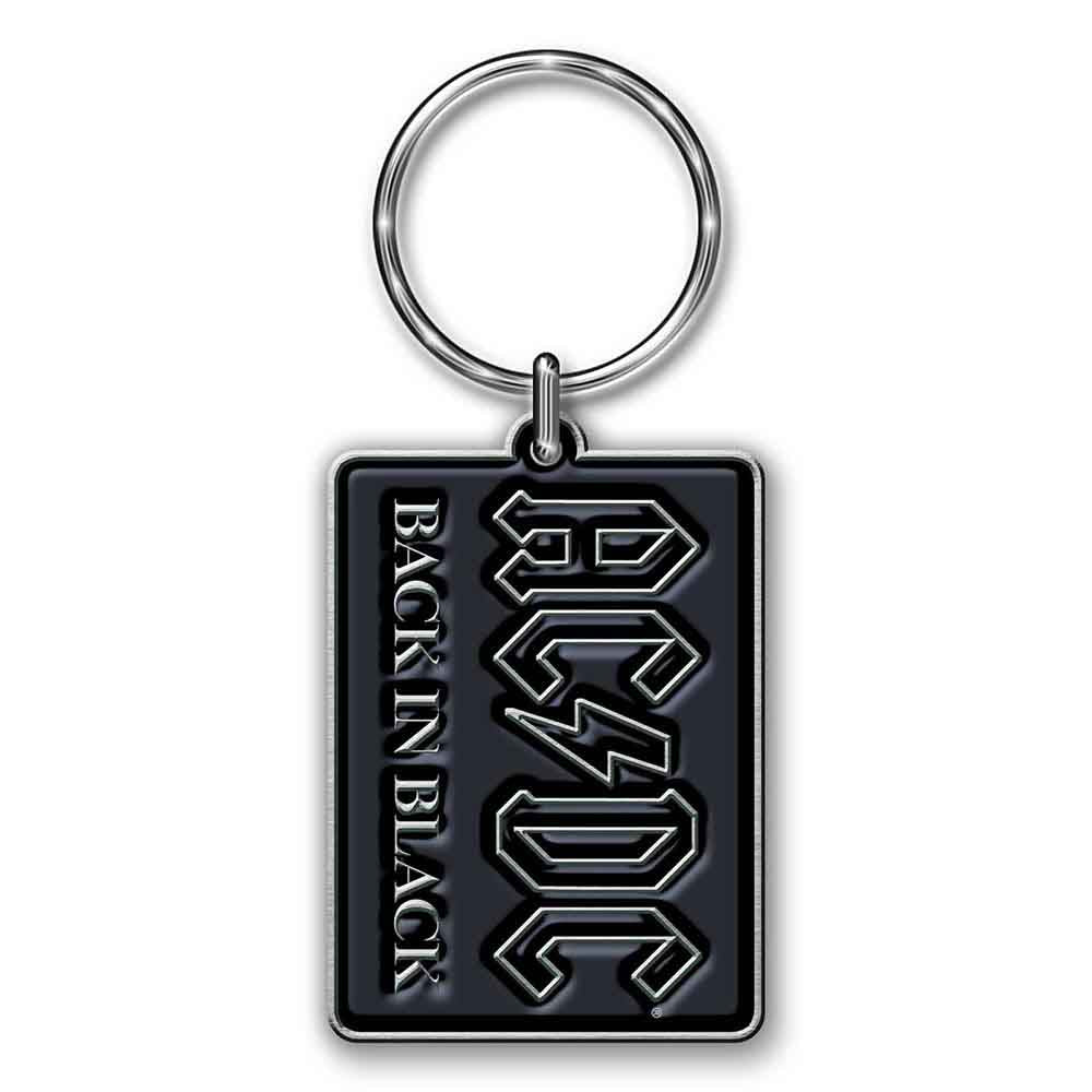 AC/DC Standard Keychains - Back In Black Cast Metal