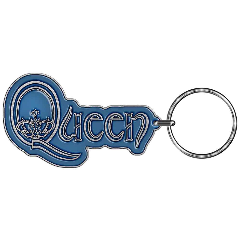 Queen Standard Keychains - Logo Cast Metal