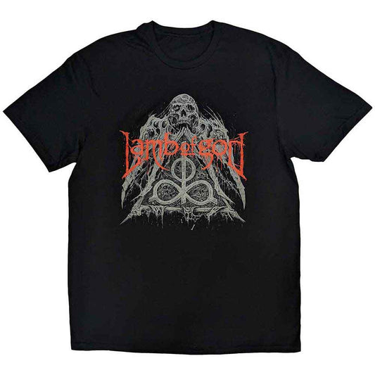Lamb Of God T Shirt - Skull Pyramid