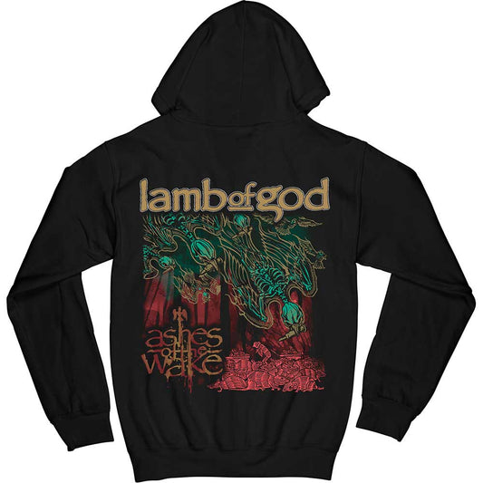 Lamb Of God Zip Hoodie - Ashes Of The Wake Album Cover