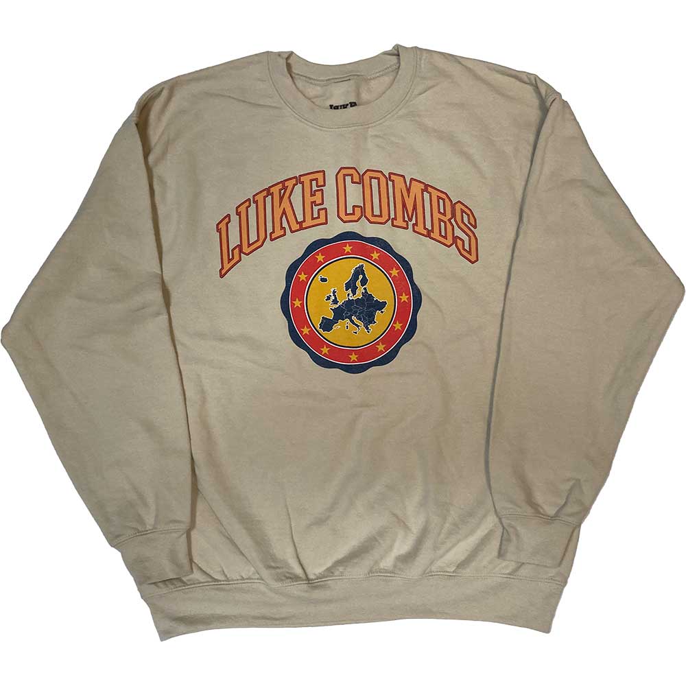 Luke Combs Sweatshirt - Tour '23 Europe Map