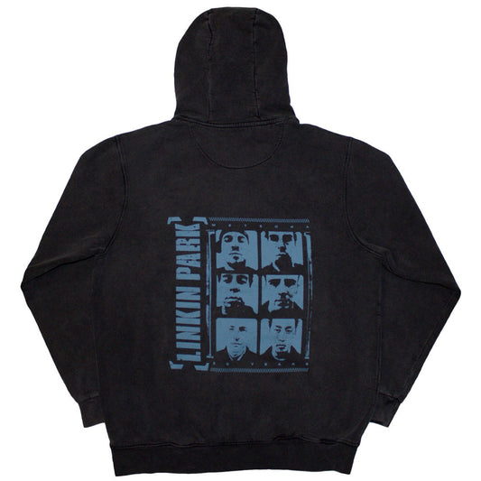 Linkin Park Stone Wash Pullover Hoodie - Meteora Portraits Stone Wash