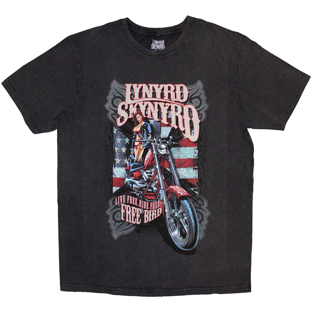 Lynyrd Skynyrd T Shirt - Ride Free Stone Wash