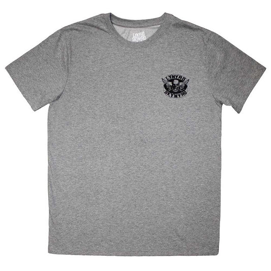 Lynyrd Skynyrd T Shirt - Mini Biker Patch Logo Mono