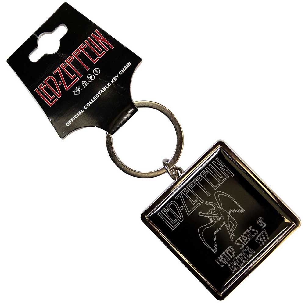 Led Zeppelin Standard Keychains - 1977 USA Tour Metal