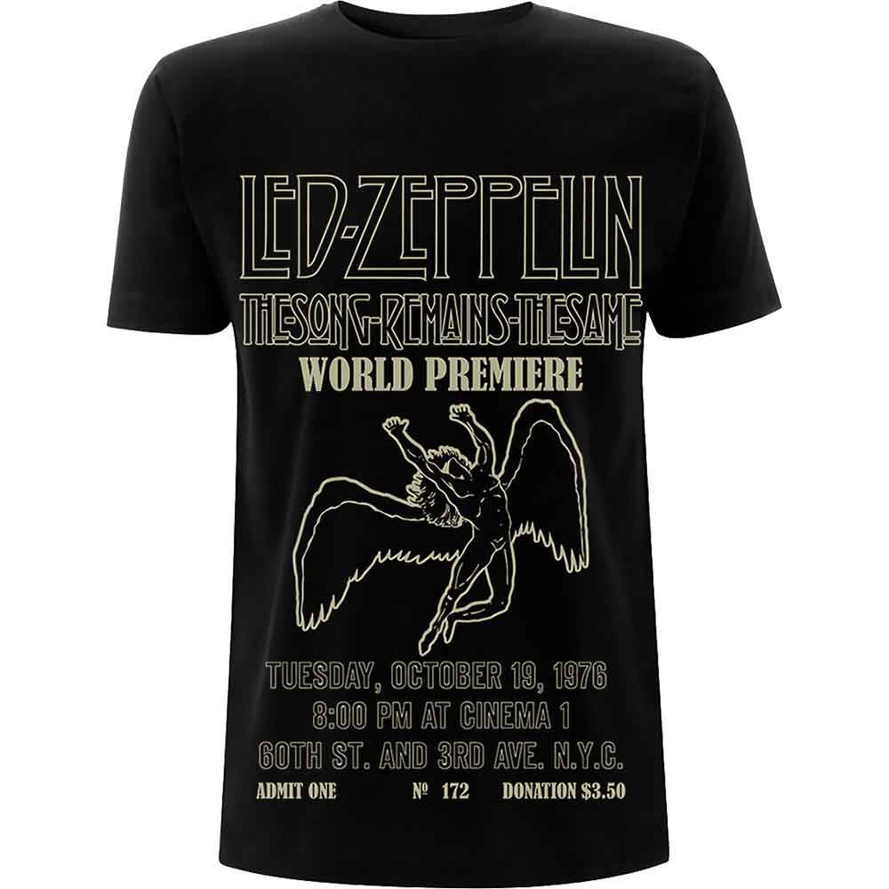 Led Zeppelin T Shirt - Tsrts World Premiere | Buy Now For 24.99