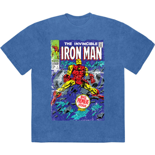 Marvel Comics T Shirt - The Invincible Iron Man Stone Wash | Buy Now For 24.99