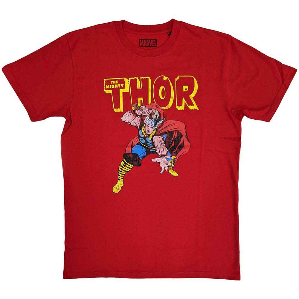 Marvel Comics T Shirt - Thor Hammer Distressed