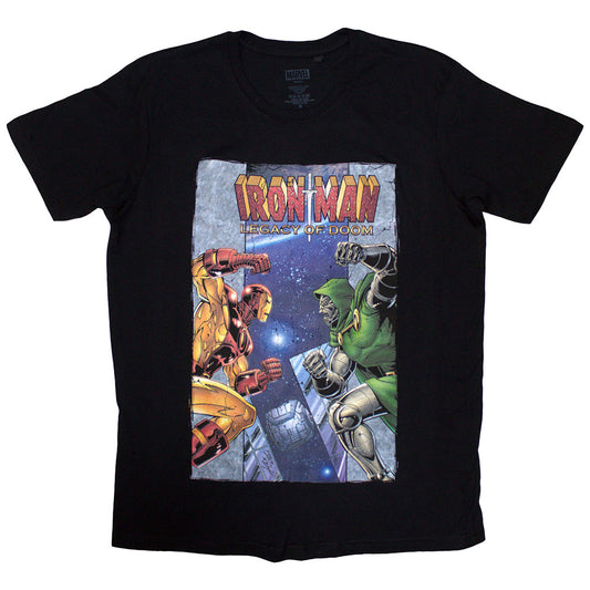 Marvel Comics T Shirt - Iron Man vs Dr Doom