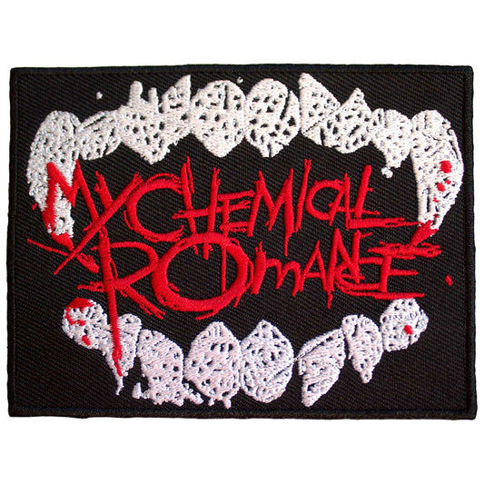 My Chemical Romance Patches - Iron On - The Black Parade Logo Fangs