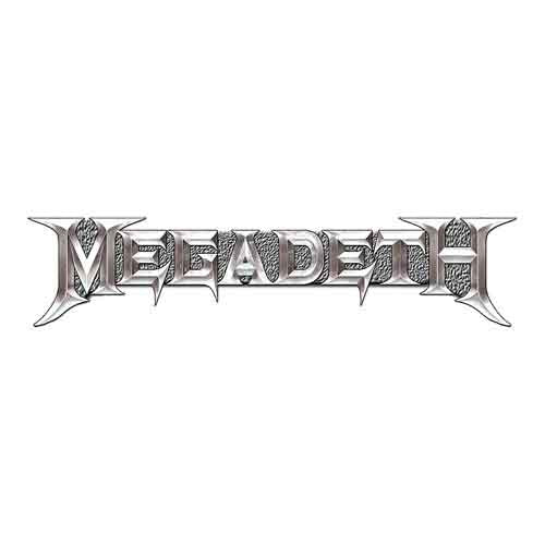 Megadeth Pin Badge - Chrome Logo