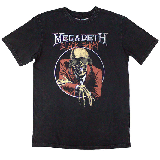Megadeth T Shirt - Black Friday Stone Wash