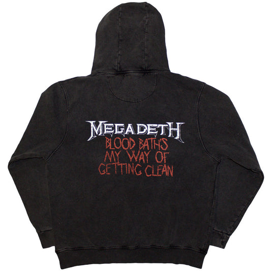 Megadeth Stone Wash Pullover Hoodie - Black Friday Stone Wash