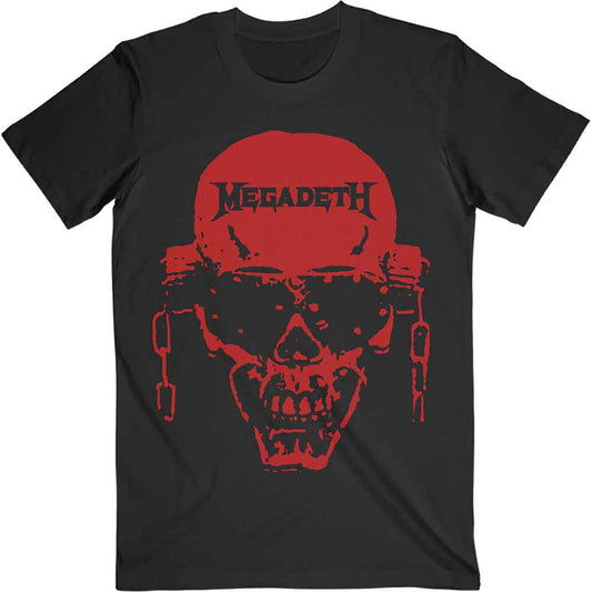 Megadeth T Shirt - Vic Hi-Contrast Red
