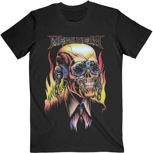 Megadeth T Shirt - Flaming Vic