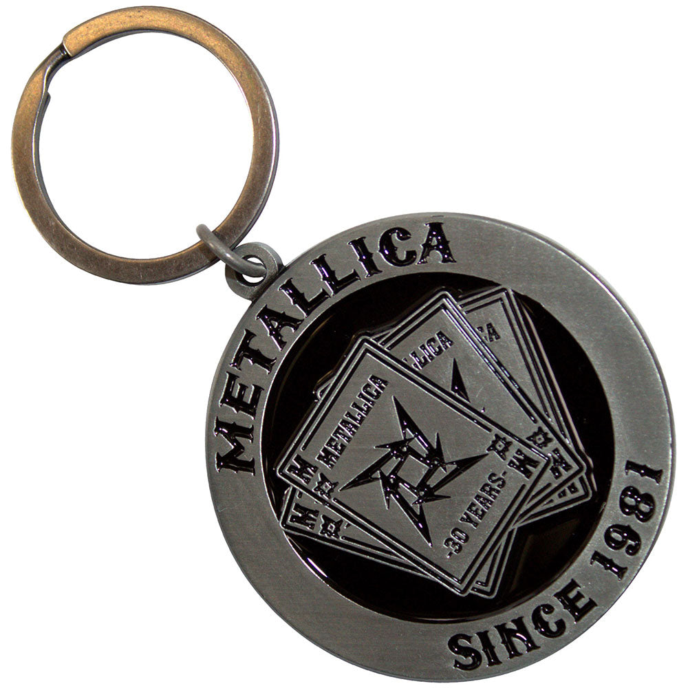 Metallica Standard Keychains - 30th Anniversary Playing Card