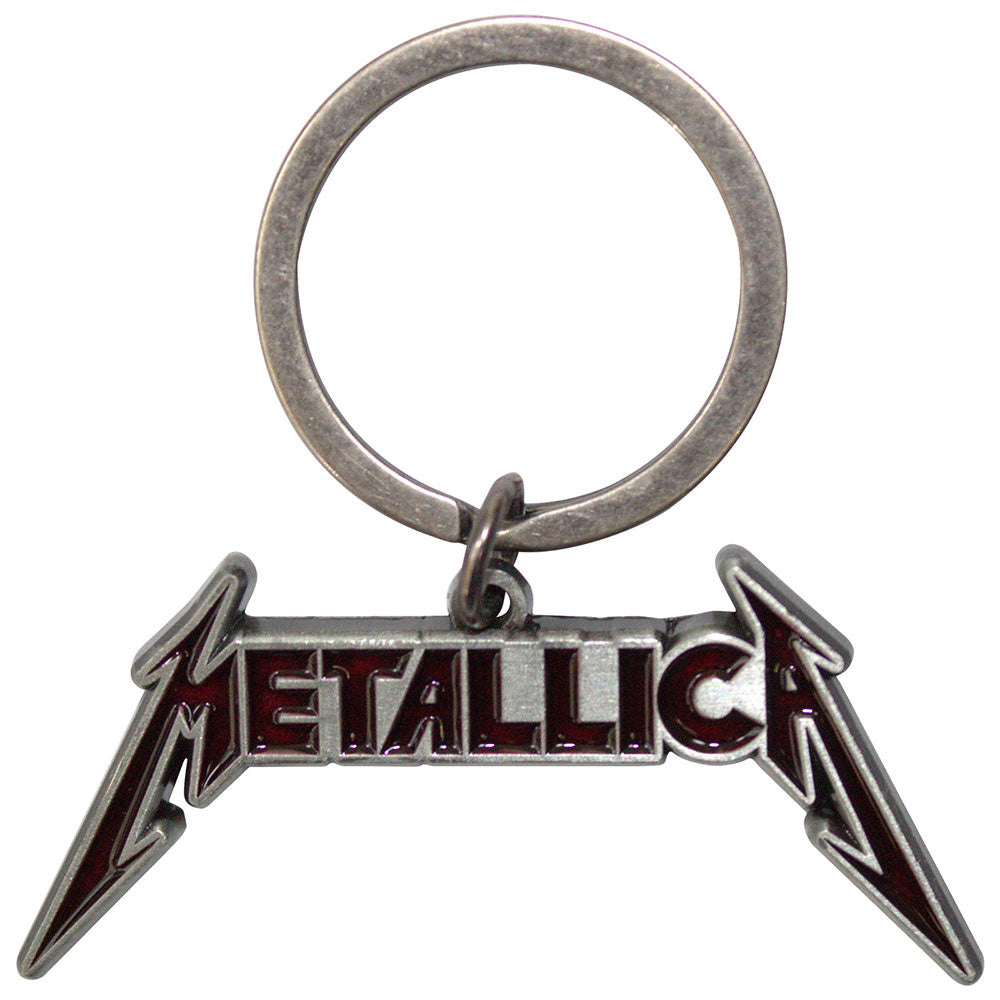 Metallica Standard Keychains - Deep Red Logo